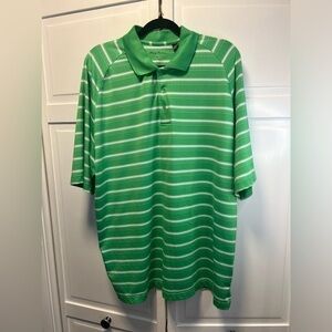 Tommy Armour Dri-Logic Golf Short Sleeve Shirt Size Men’s XL Color Green & White